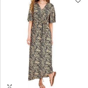 INC Zebra Print Maxi Dress NWT XXL